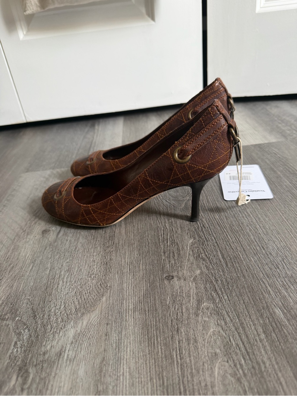 Dior Brown Leather Heels - Picture 2 of 8